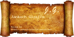 Jankech Gizella névjegykártya